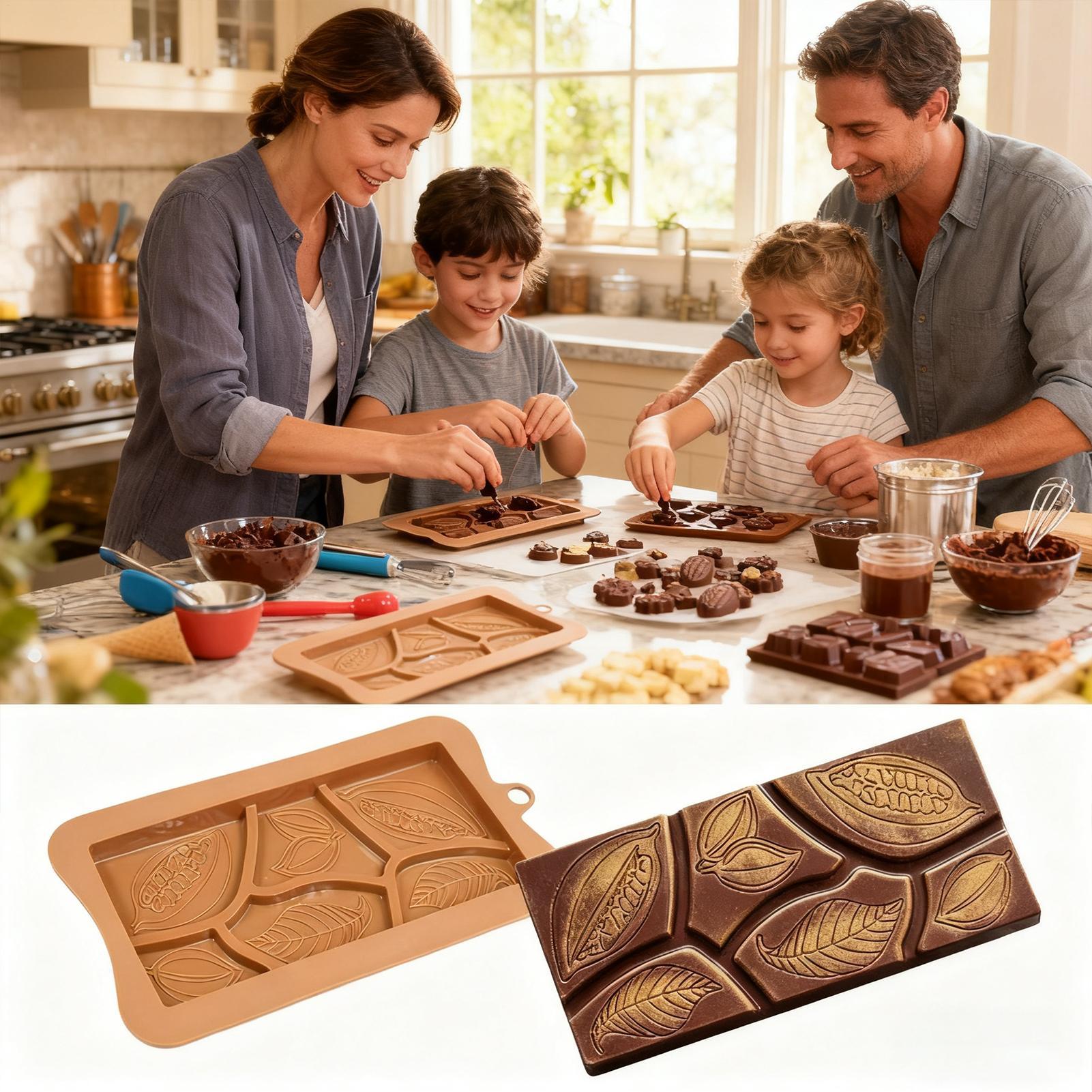 Food Protein Snacks - Siliconen chocoladereepvorm Voedselveilig Flexibel Gemakkelijk los