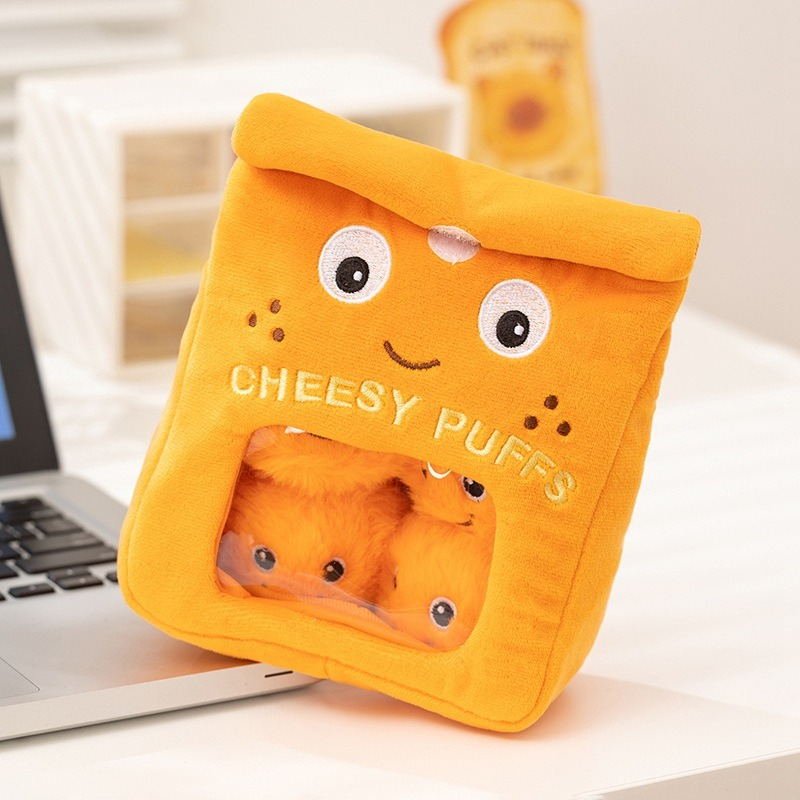 Soft Food Snacks Kids - Een zakje bladerdeeg snacks pluche speelgoed