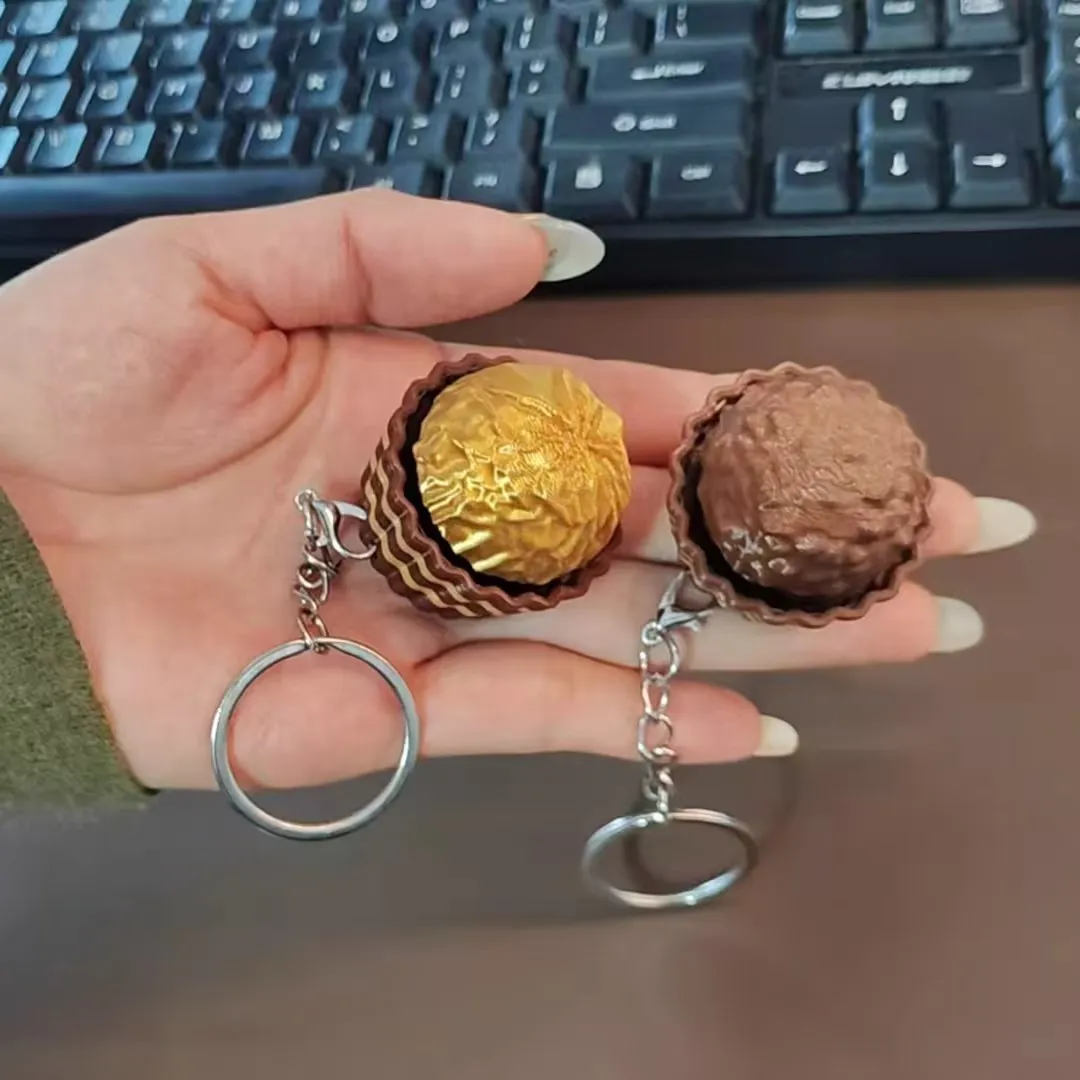 Food Or Snacks - Dubai Chocolade Toetsenbord Sleutelhanger Stressverlichting Fidget