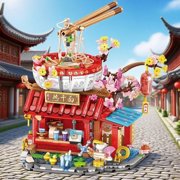 Food Nation Snacks - Nieuwe voedselwinkels Bouwstenen Chinese Noodle House