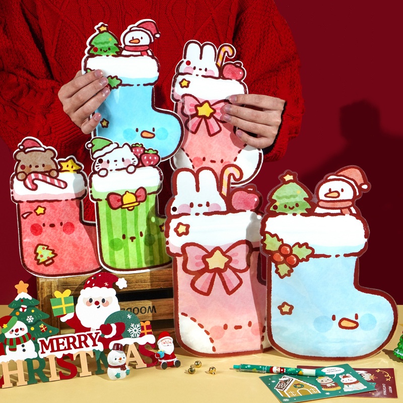 Food Or Snacks - 50 STKS Leuke Plastic Kerst Ritssluitingszak