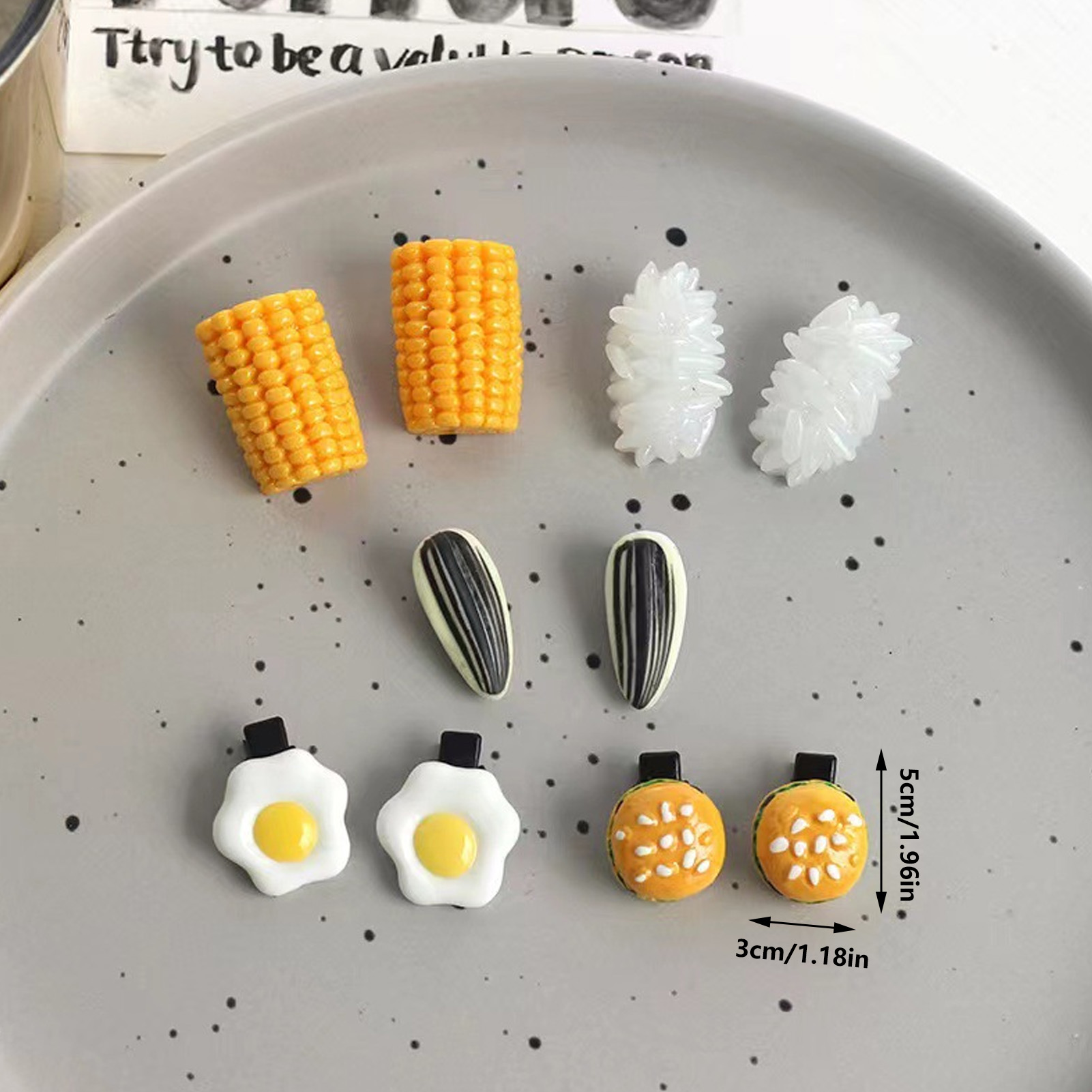 Mini Food Haarclips Set Realis - Food Or Snacks recensie en prijs