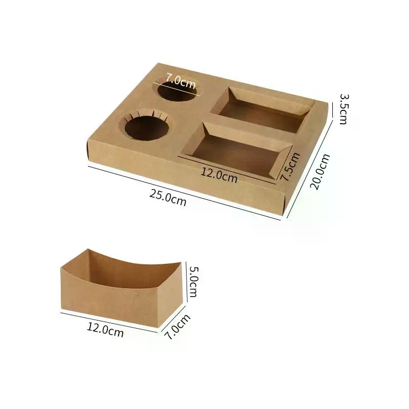 10 stuks kraftpapier picknick  - Food Packed Snacks recensie en prijs