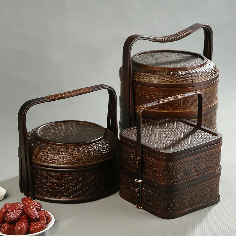 Bamboe picknickmand met deksel - Snacks Food Hamper Basket recensie en prijs