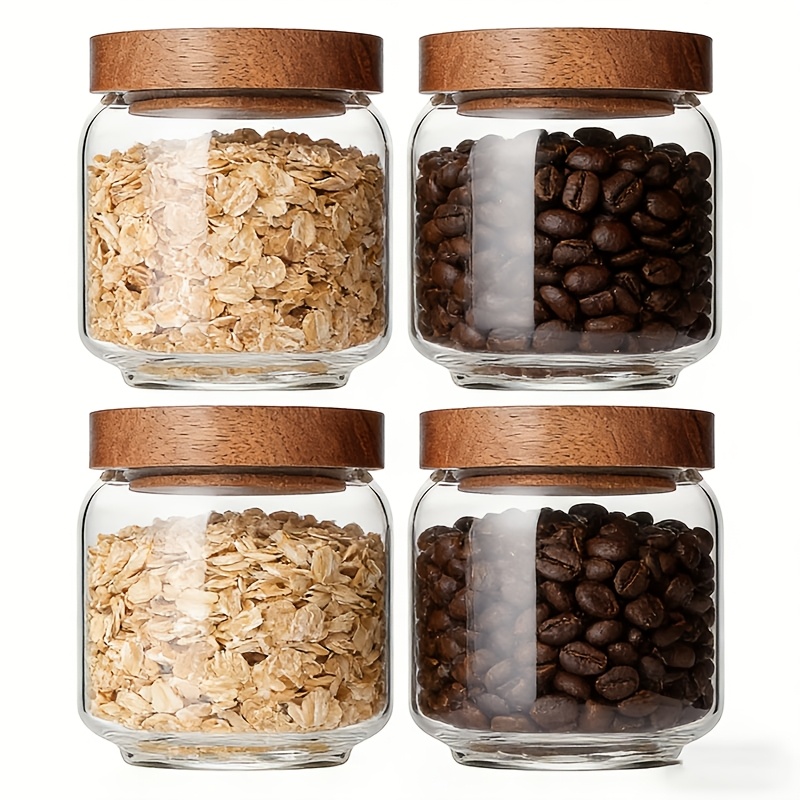 4-pack glazen potten van 15 oz - Food Packed Snacks recensie en prijs